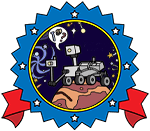 Illustration of the Mars rover Perseverance on Mars.