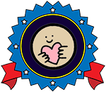 Illustration of the dwarf planet Pluto holding a heart in its arms.