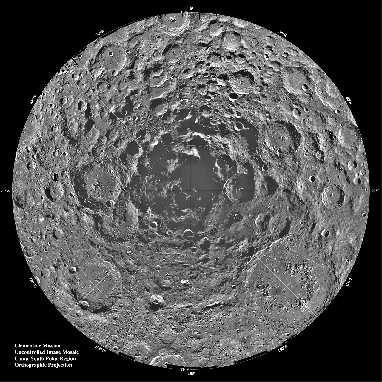 a picture of a full moon with craters