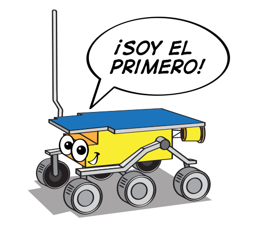Una ilustración del rover Sojourner