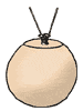 Attach thread to knob or ball.