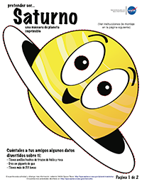 imagen en miniatura de la primera página de la actividad de la máscara del planeta Saturno
