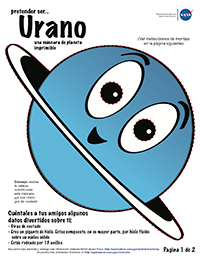 imagen en miniatura de la primera página de la actividad de la máscara del planeta Urano.