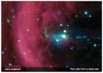 Baby star in Herbig-Haro 34.