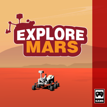 Game box art for the game Explore Mars.