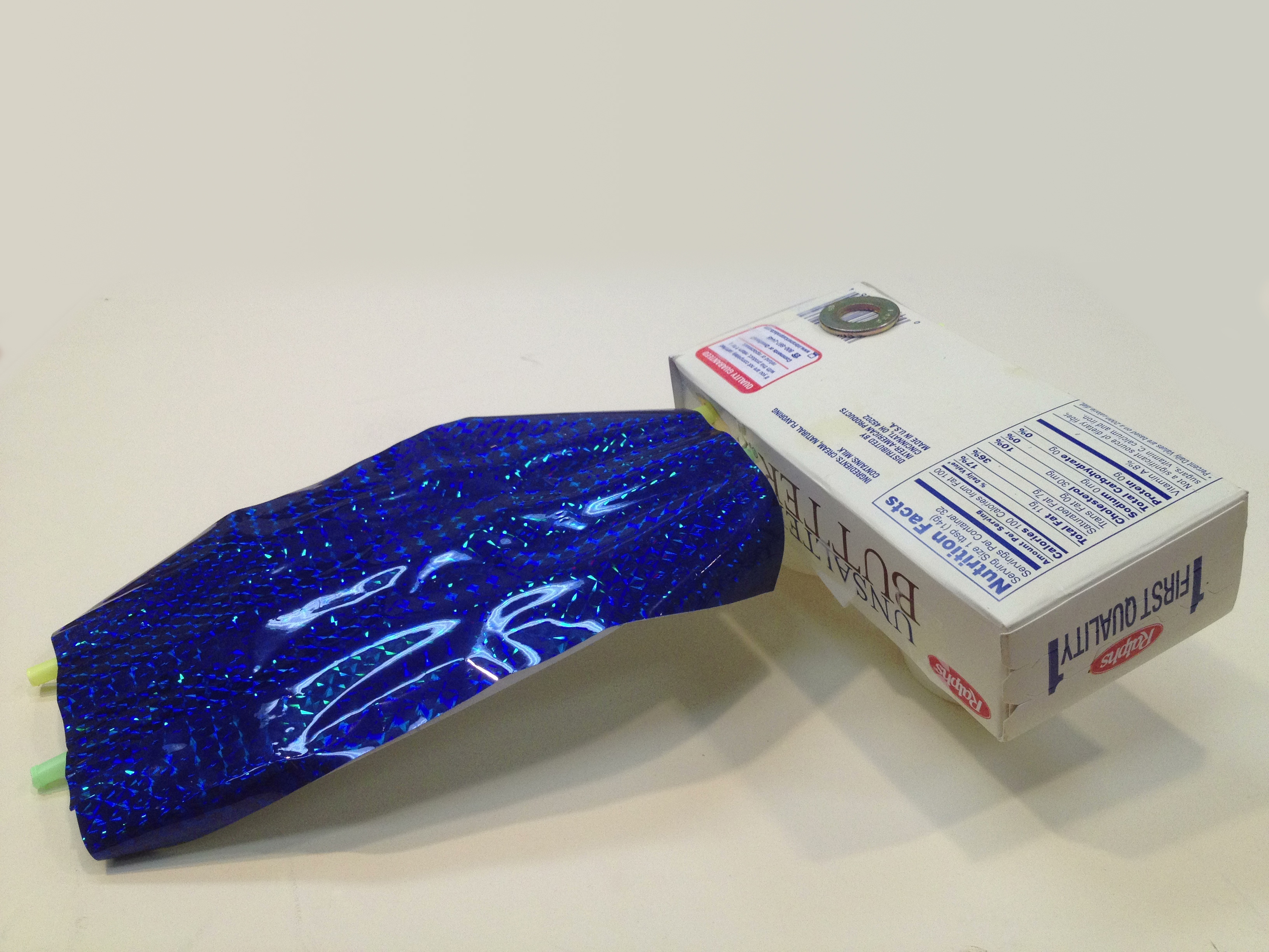 a model satellite built with described supplies.