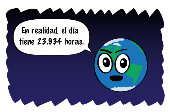 earth days are 23.934 hours long