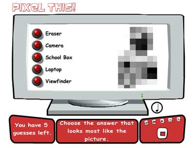 Numbers show pixel values.