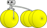 Robot Ruedas Grandes del rompecabezas.