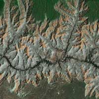 Landsat imagen del Gran Canyon.