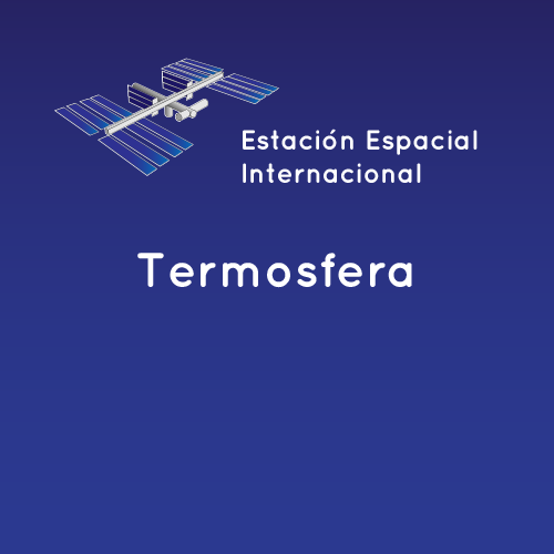 an image representing the thermosphere, one of the layers of earth's atmosphere. this is where the international space station is