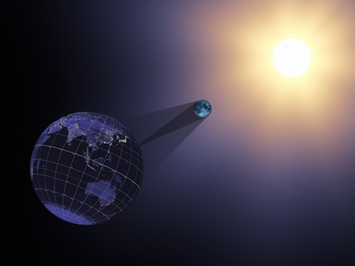 an illustration of the Moon blocking the Sun's light during the August 2017 eclipse